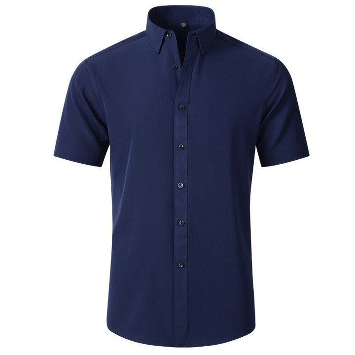 Versatile men's short sleeve shirt, slim fit. Perfect for summer casual wear or a modern office outfit.