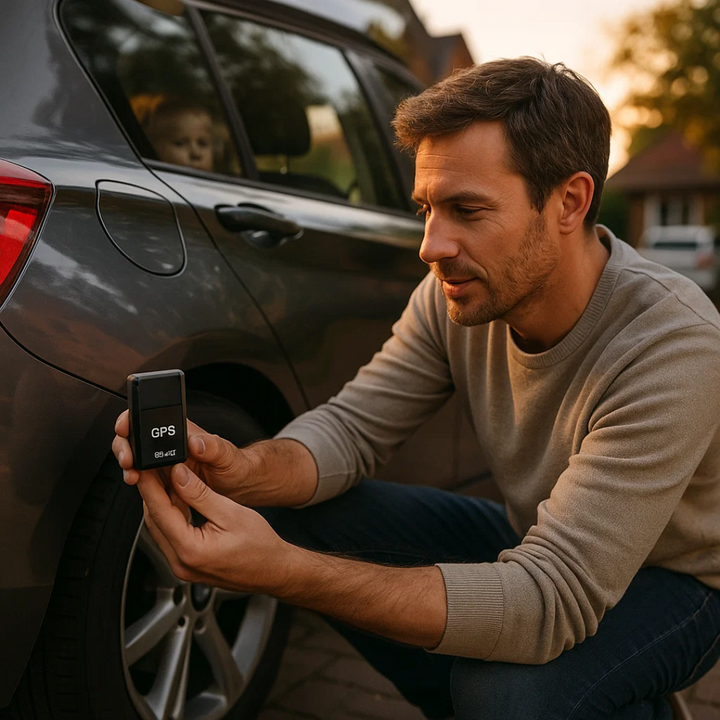 Compact GPS tracker for vehicles & assets, offering precise real-time tracking and audio surveillance.