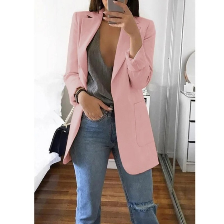 Valentina long blazer for women, a trendy and versatile fashion statement.