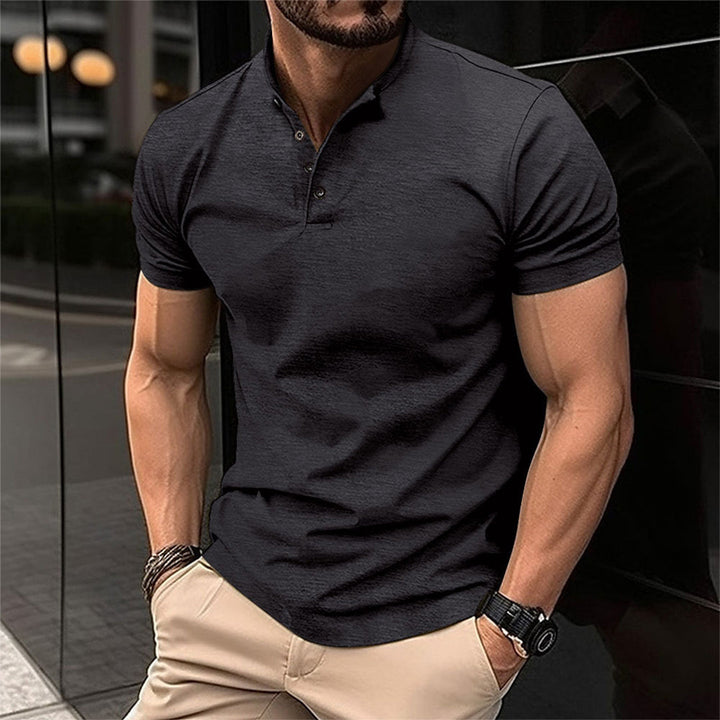 Men's classic everyday polo shirt, versatile for casual wear & smart casual. A wardrobe essential for men's fashion.