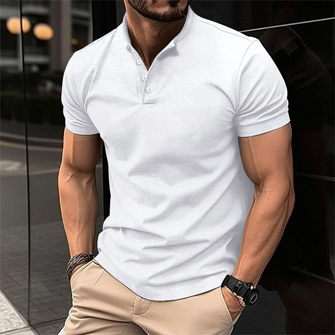 Comfortable men's classic polo shirt, a versatile wardrobe essential for everyday style & smart casual occasions.