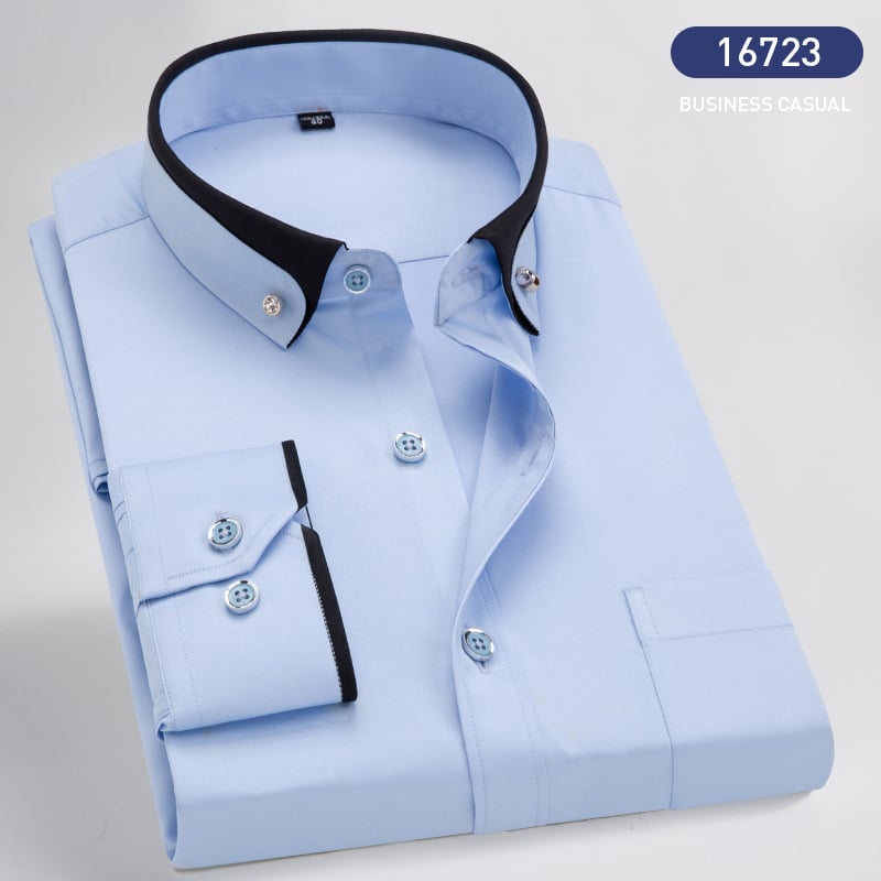 Men's elegant long-sleeve Victor shirt. This classic button-down top offers sophisticated style for any occasion.