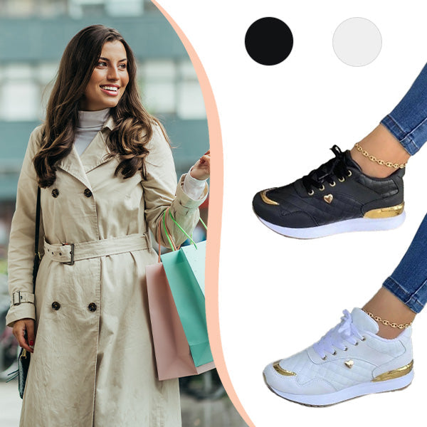 Fashionable Isla women's sneakers featuring a contoured sole for ultimate comfort. Stylish and trendy everyday shoes.