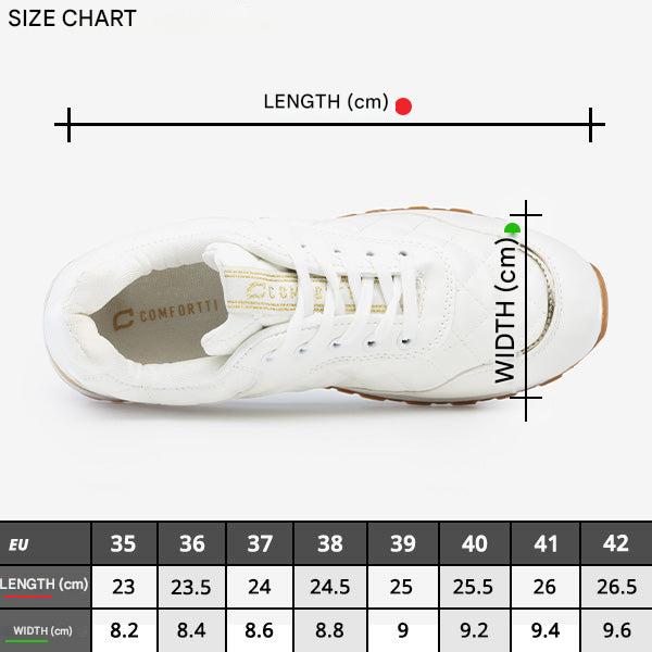 Ergonomic Isla women's comfort sneakers. Trendy and versatile sporty footwear, great for walking and daily activities.