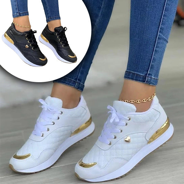 Women's Isla trendy sporty comfort sneakers, perfect for everyday wear. Lightweight and stylish casual footwear.