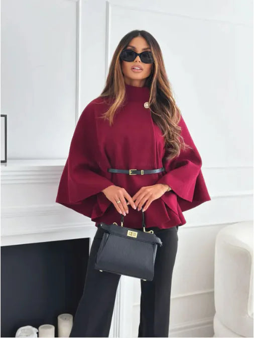 Trendy Sophia women's winter coat. Stylish tailored woolen outerwear, perfect for elegant ladies fashion.