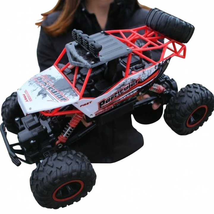 Unisex 4x4 RC monster truck toy. Rechargeable off-road remote control car, perfect gift for boys & girls, all ages.