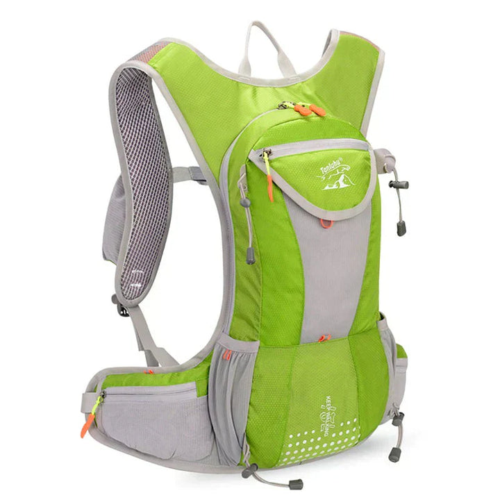 Cycling hydration pack with adjustable straps for a perfect, secure fit.