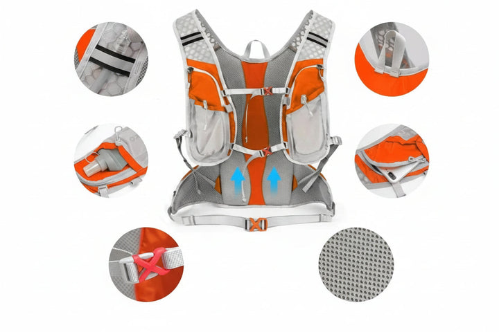 Cycling accessories: Secure and waterproof hydration pack for long rides.