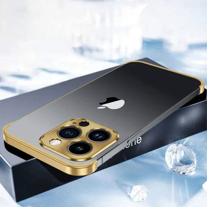 Durable metal iPhone 15 case with a slim profile for premium protection.