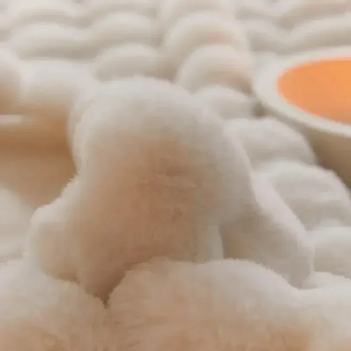 Drape this plush, anti-pilling faux fur throw for instant warmth