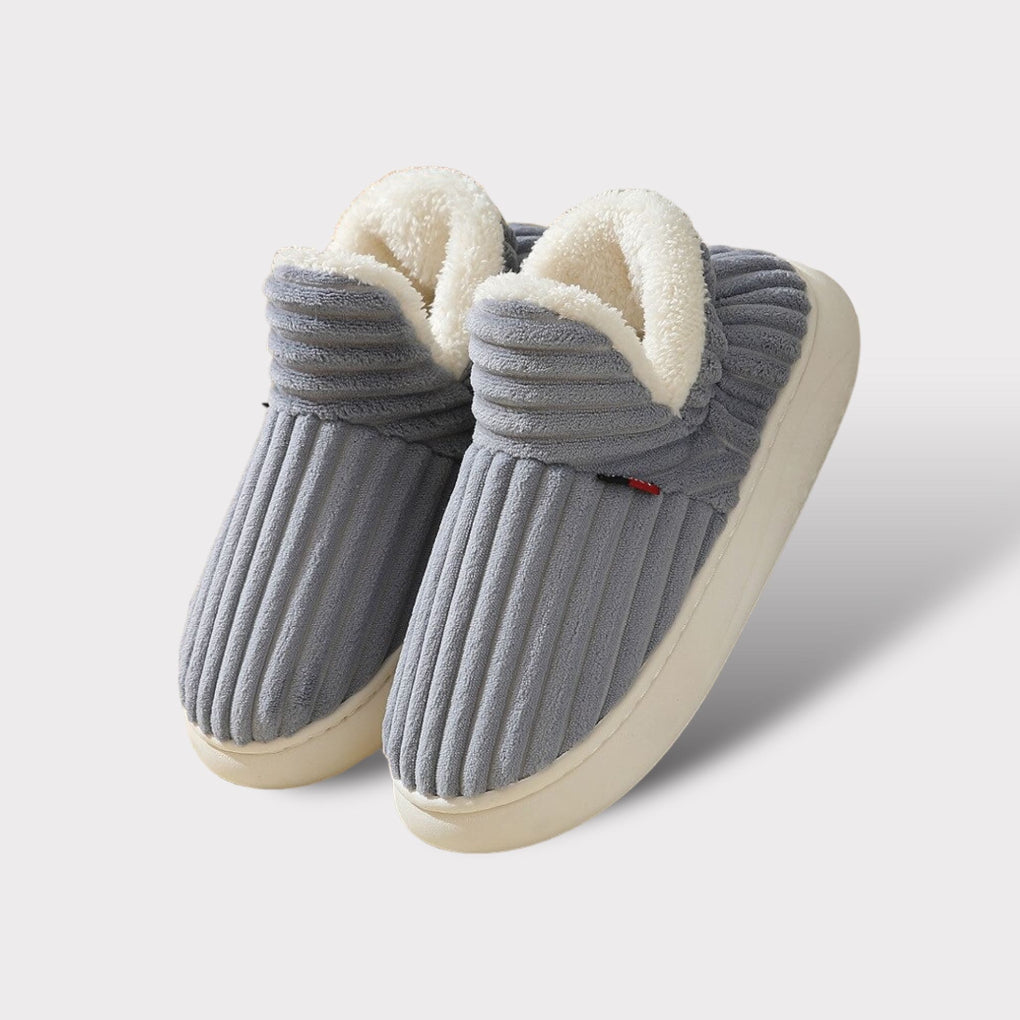 Comfortable and soft fur slippers, perfect warm indoor footwear for ultimate comfort.
