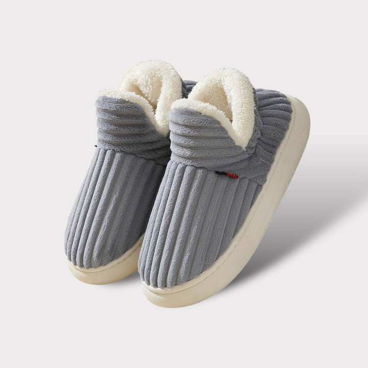 Comfortable and soft fur slippers, perfect warm indoor footwear for ultimate comfort.