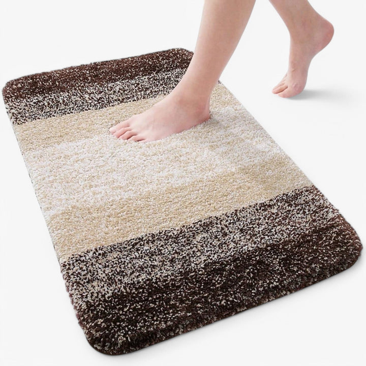 Stylish non-slip bath mat, enhancing safety and comfort in your bathroom.