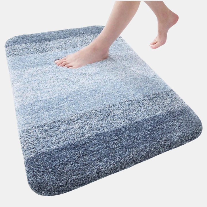 Durable and quick dry microfiber mat, perfect as a non-slip bathroom mat.