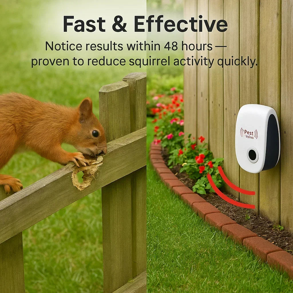 Yard & garden protection from rodents with this powerful ultrasonic pest deterrent device.