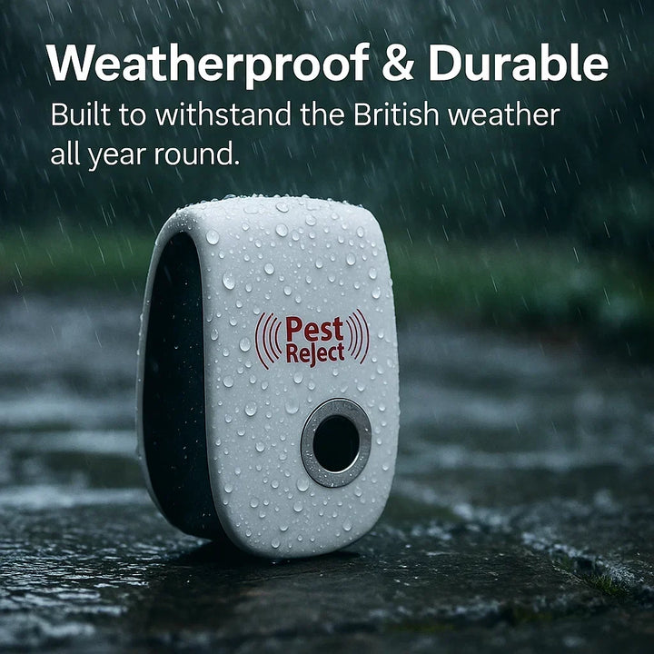 Safe, non-toxic ultrasonic rodent & squirrel repeller for humane yard protection.