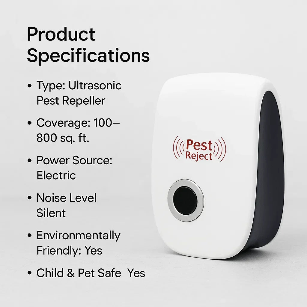 Compact ultrasonic device for effective squirrel & rodent pest control in outdoor areas.