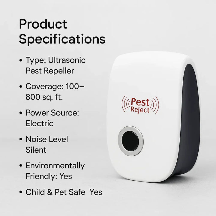 Compact ultrasonic device for effective squirrel & rodent pest control in outdoor areas.