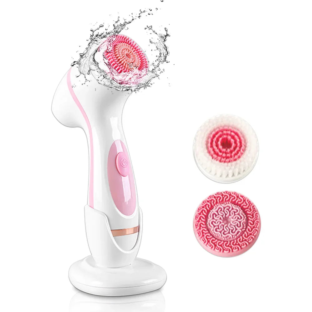 Unisex 3-in-1 sonic facial cleanser & spa system for deep pore cleaning & face massage.