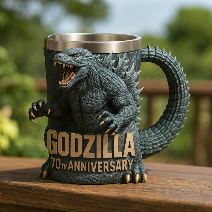 Fun 3D monster ceramic mug, perfect for coffee or tea lovers.