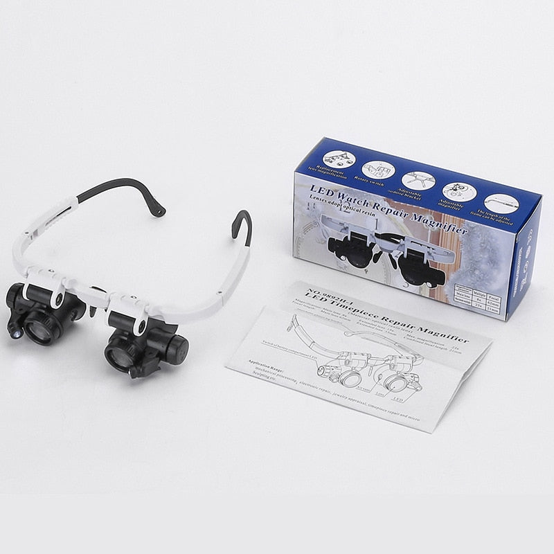 Versatile LED precision magnifier for detailed tasks, hobbies, crafts, and small repairs.