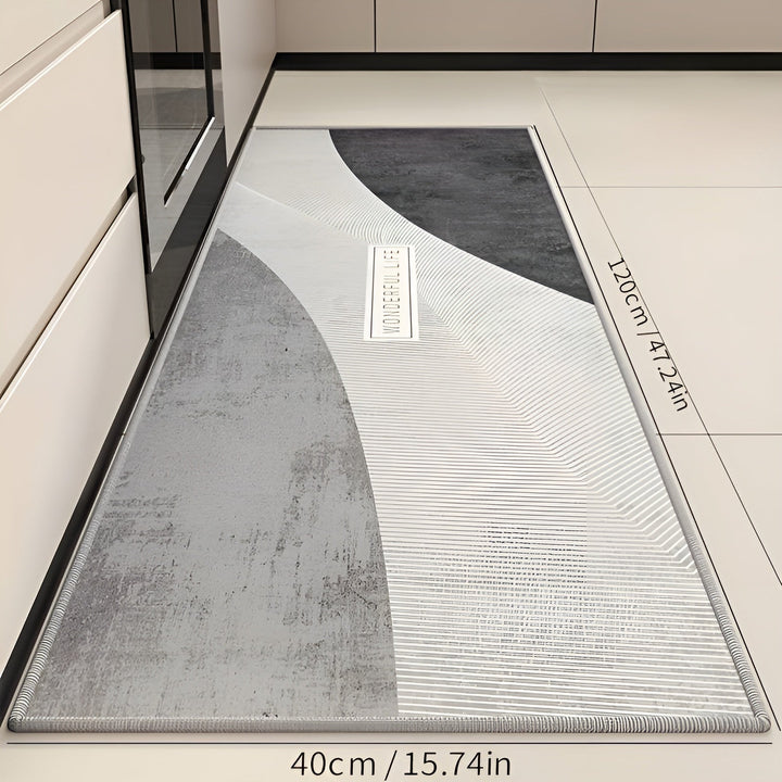 Comfortable anti-fatigue floor mat, non-slip, perfect for kitchen or laundry room.