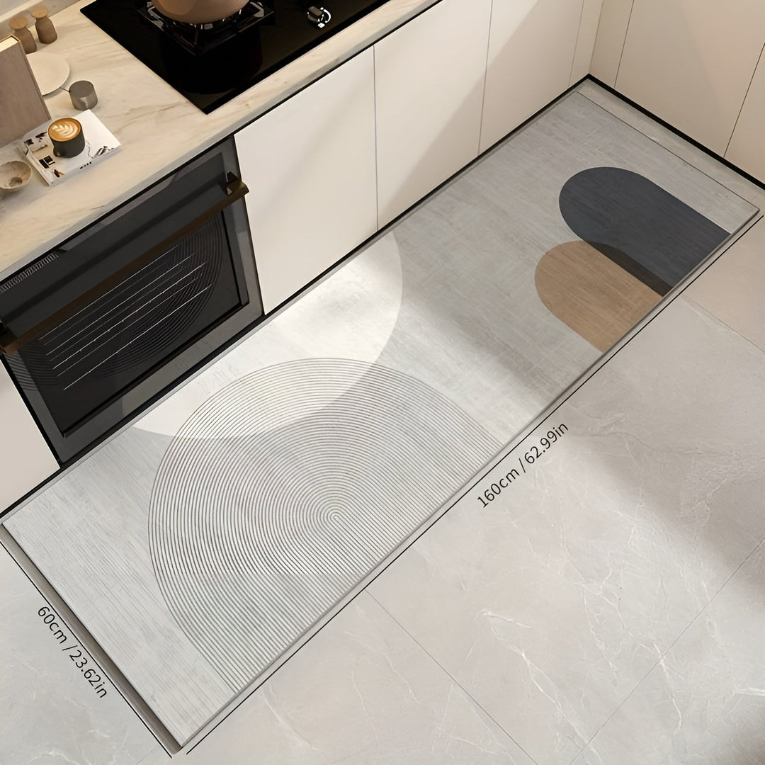 Stylish kitchen floor mat, anti-fatigue design for ultimate comfort & support.