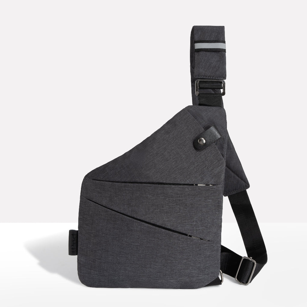 Unisex anti-theft crossbody bag, secure travel companion with multiple pockets & RFID protection.