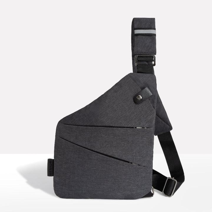 Unisex anti-theft crossbody bag, secure travel companion with multiple pockets & RFID protection.