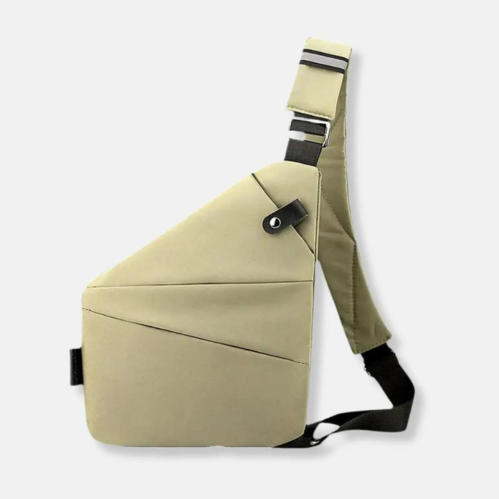 Lightweight anti-theft bag featuring RFID protection, ideal for safe travel and everyday errands.