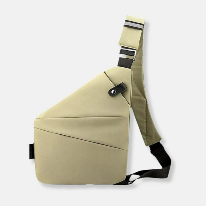 Lightweight anti-theft bag featuring RFID protection, ideal for safe travel and everyday errands.