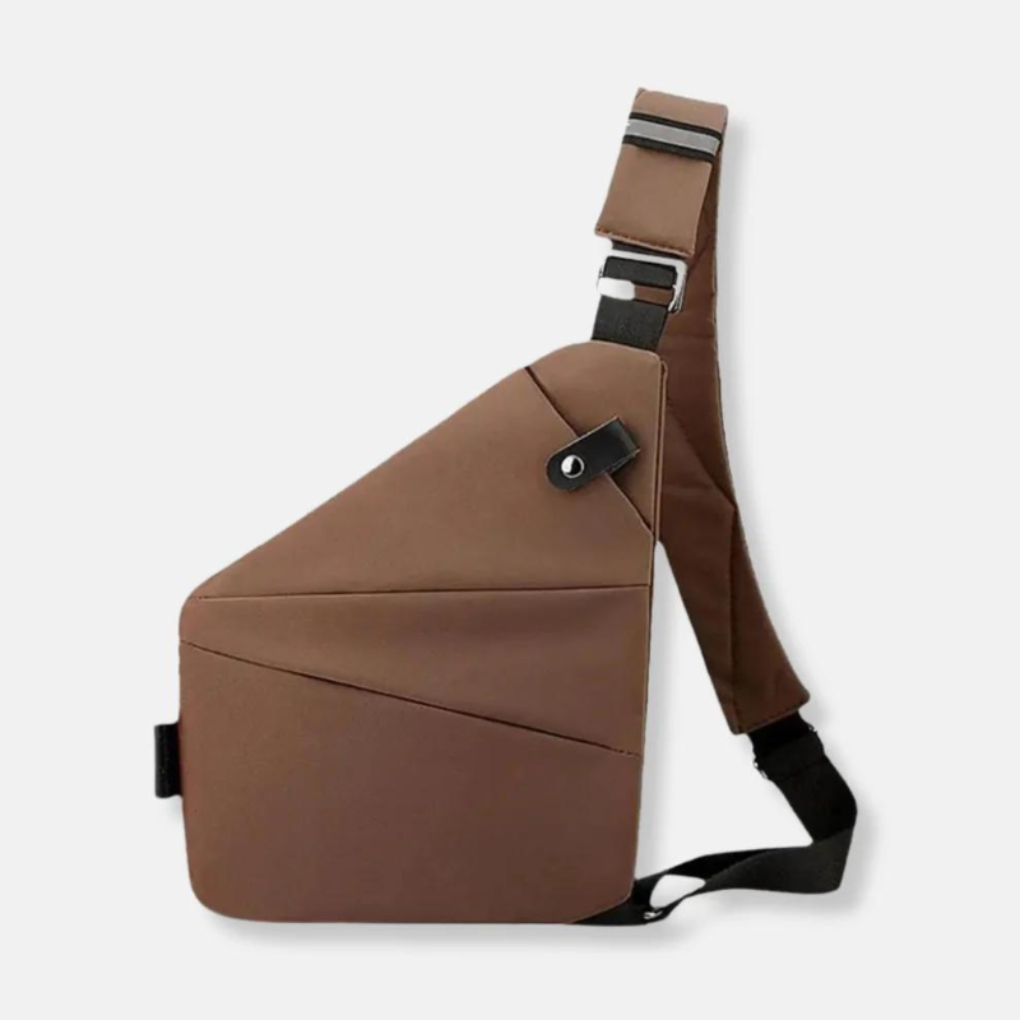 Organized anti-theft shoulder bag, designed for secure travel & daily use, fits all genders.