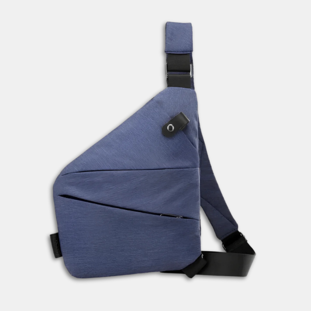 Compact unisex anti-theft crossbody bag with hidden zippers for ultimate travel security.