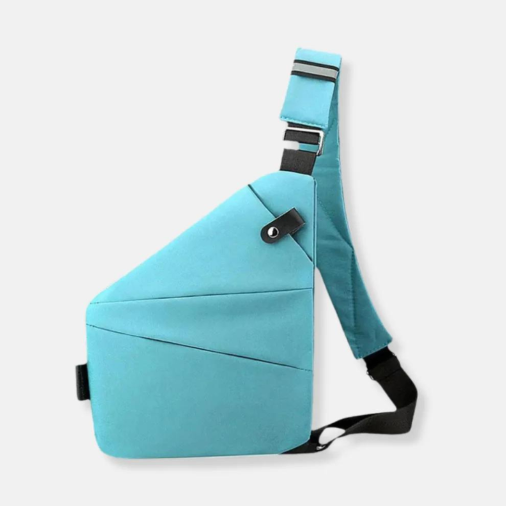 Anti-theft shoulder bag for men & women, offering secure organization & peace of mind while traveling.