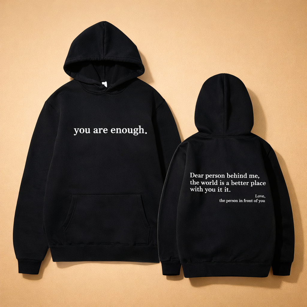 Unisex drawstring hoodie with kangaroo pocket. Comfortable knitwear, perfect for casual everyday style.