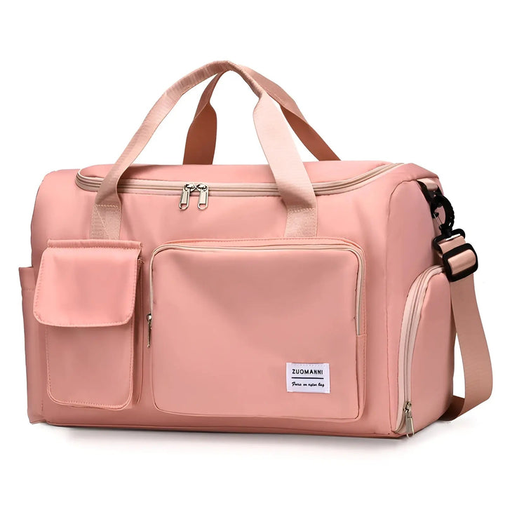 High-quality waterproof fabric duffel bag, extra-large for all your travel & gym needs.