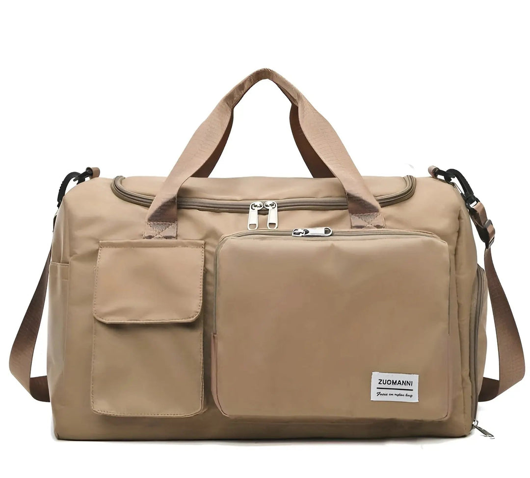 Extra-large waterproof unisex duffel bag for travel, gym, & weekend adventures.