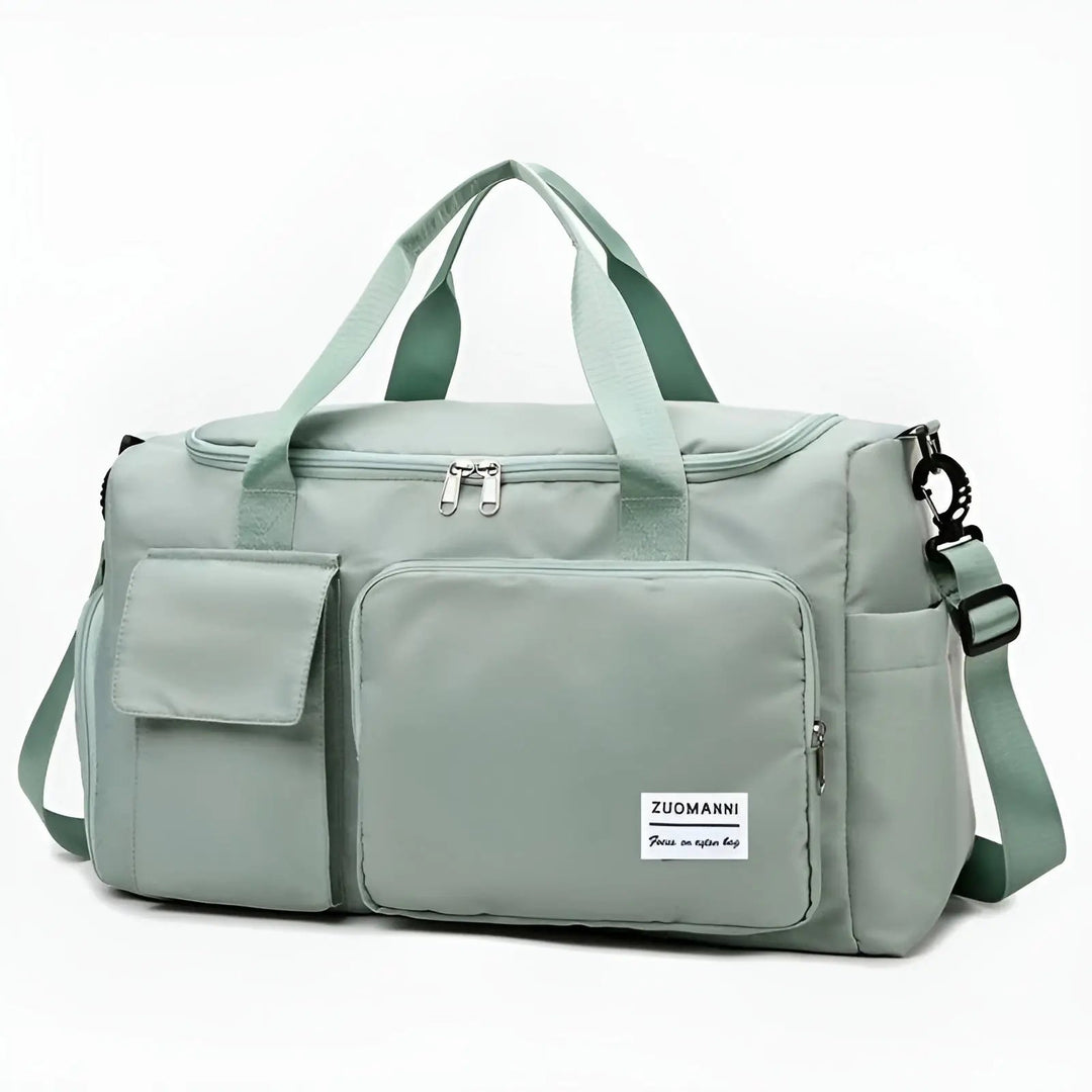 Versatile large waterproof travel duffel, ideal for weekend getaways & carry-on luggage.