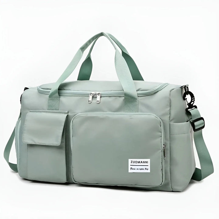 Versatile large waterproof travel duffel, ideal for weekend getaways & carry-on luggage.