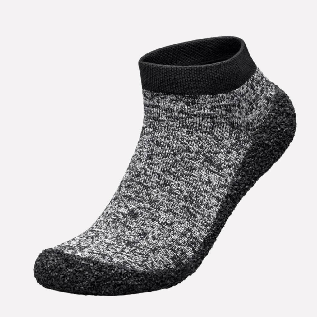 Unisex flexible sock shoes provide snug fit & lightweight comfort for walking or daily wear, protective sole.