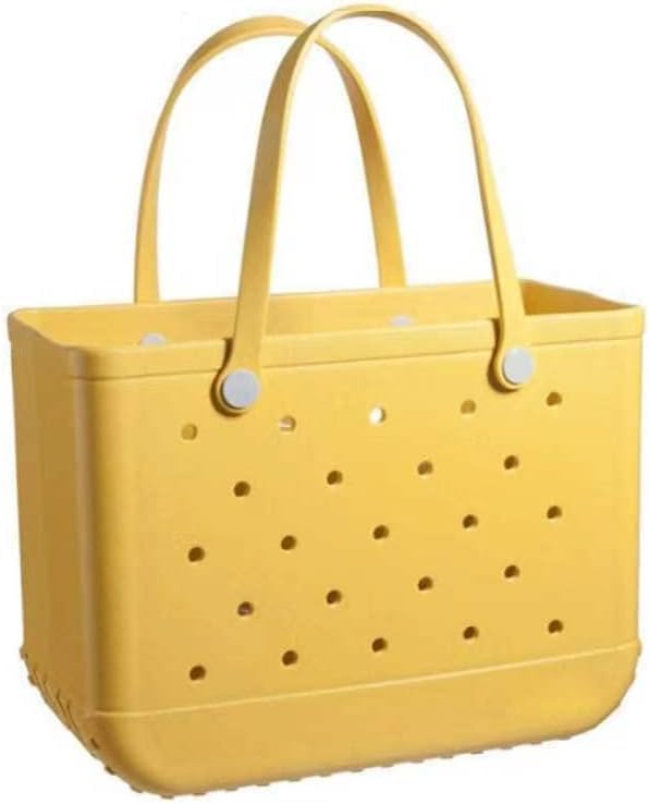 Durable unisex EVA tote for beach, travel, gym. Washable, waterproof, and sandproof design.