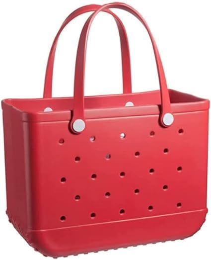 Washable EVA beach carrier tote. Airflow design keeps items fresh, sandproof & waterproof.