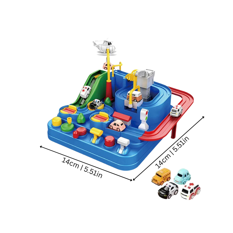 Kids' Interactive Car Track Maze Playset for toddlers & preschoolers. Develops motor skills & hand-eye coordination.