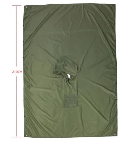 Durable lightweight rain poncho, unisex design. Provides waterproof coverage for outdoor sports, hiking, and emergencies.