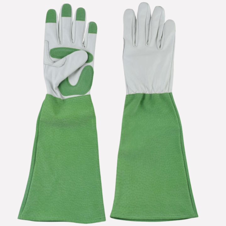 Unisex long protective gardening gloves for superior arm and hand safety during yard work. Pruning & planting.