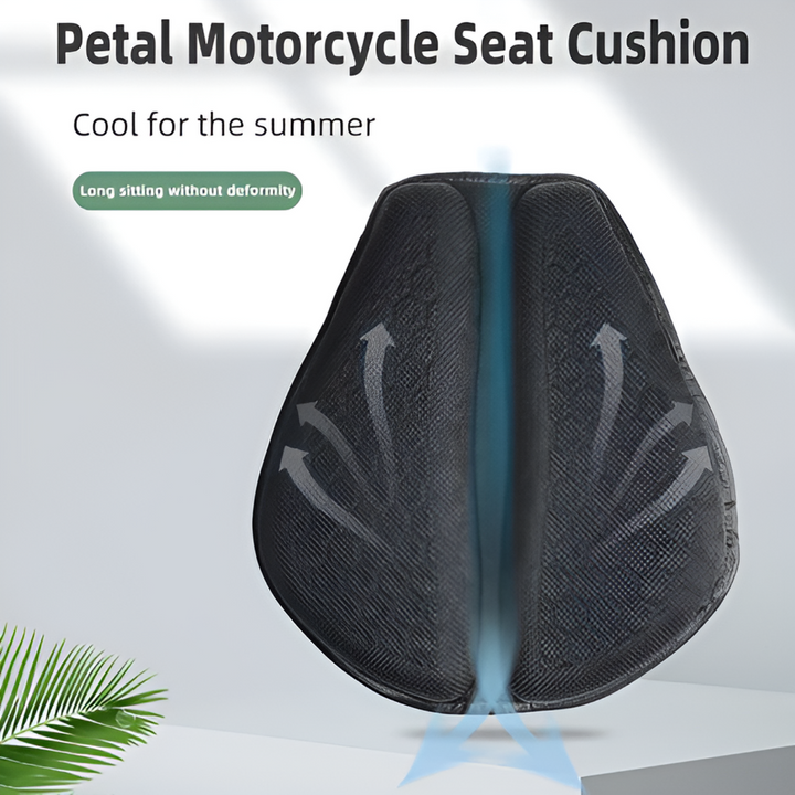 Unisex motorcycle gel seat pad for enhanced long-distance rider comfort & shock absorption on long rides.