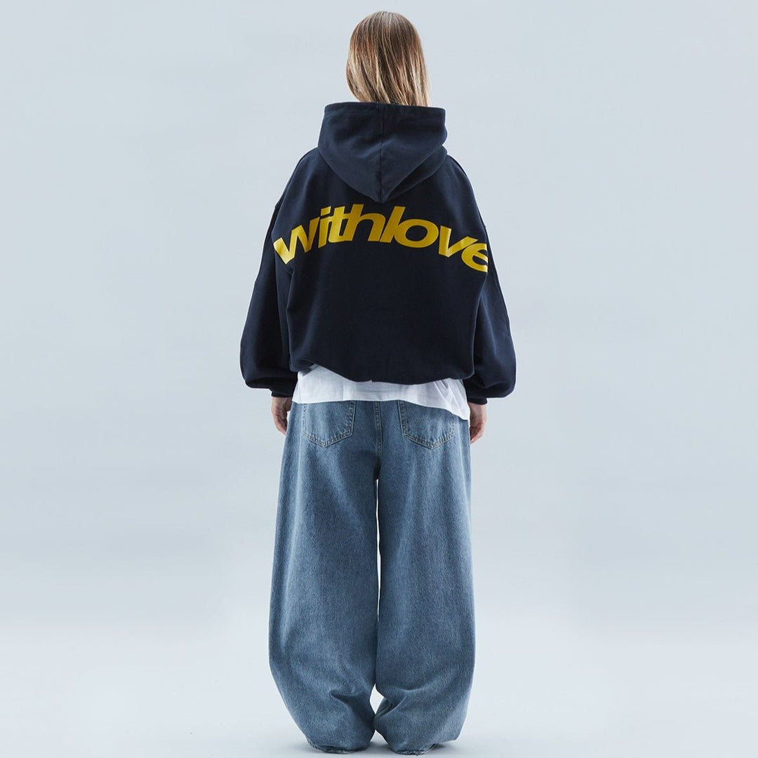 Women's oversized hoodie, perfect for cozy streetwear style & comfort.