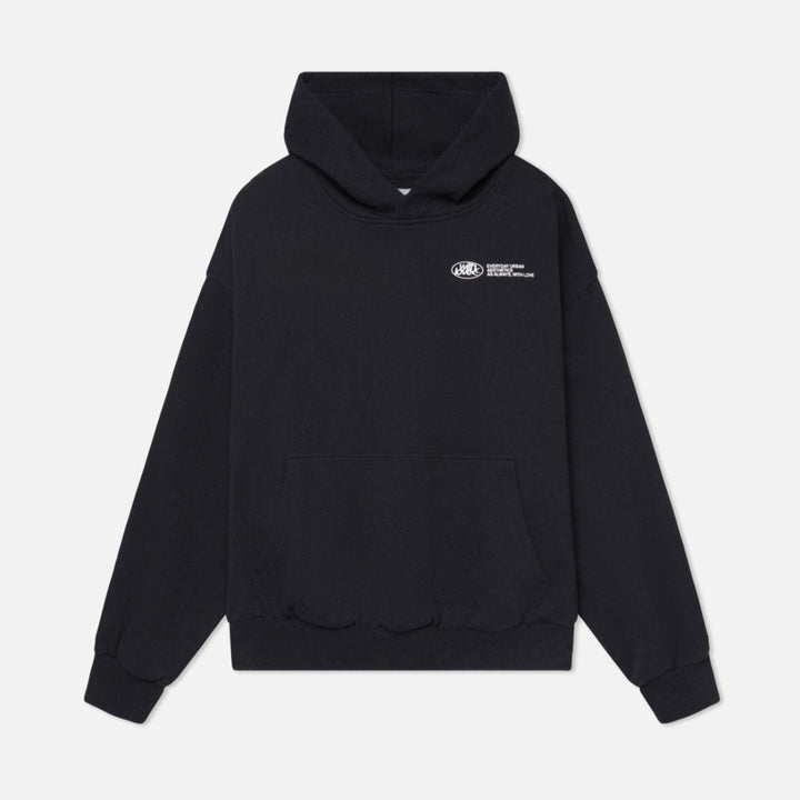 Relaxed women's oversized hoodie, soft & comfortable for everyday casual or trendy streetwear fashion.