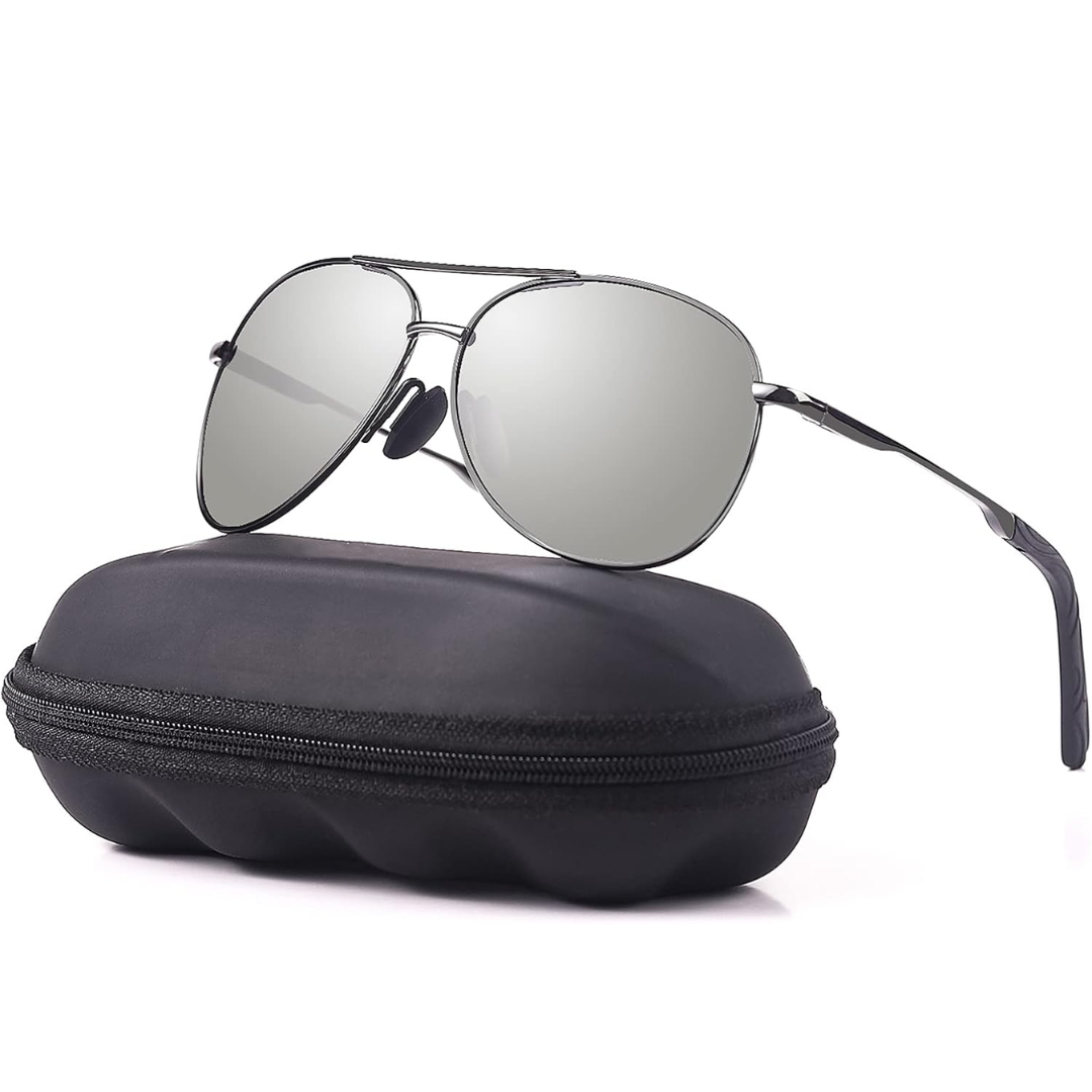 Joey aviator sunglasses, polarized lenses for ultimate glare reduction & eye comfort in the sun.